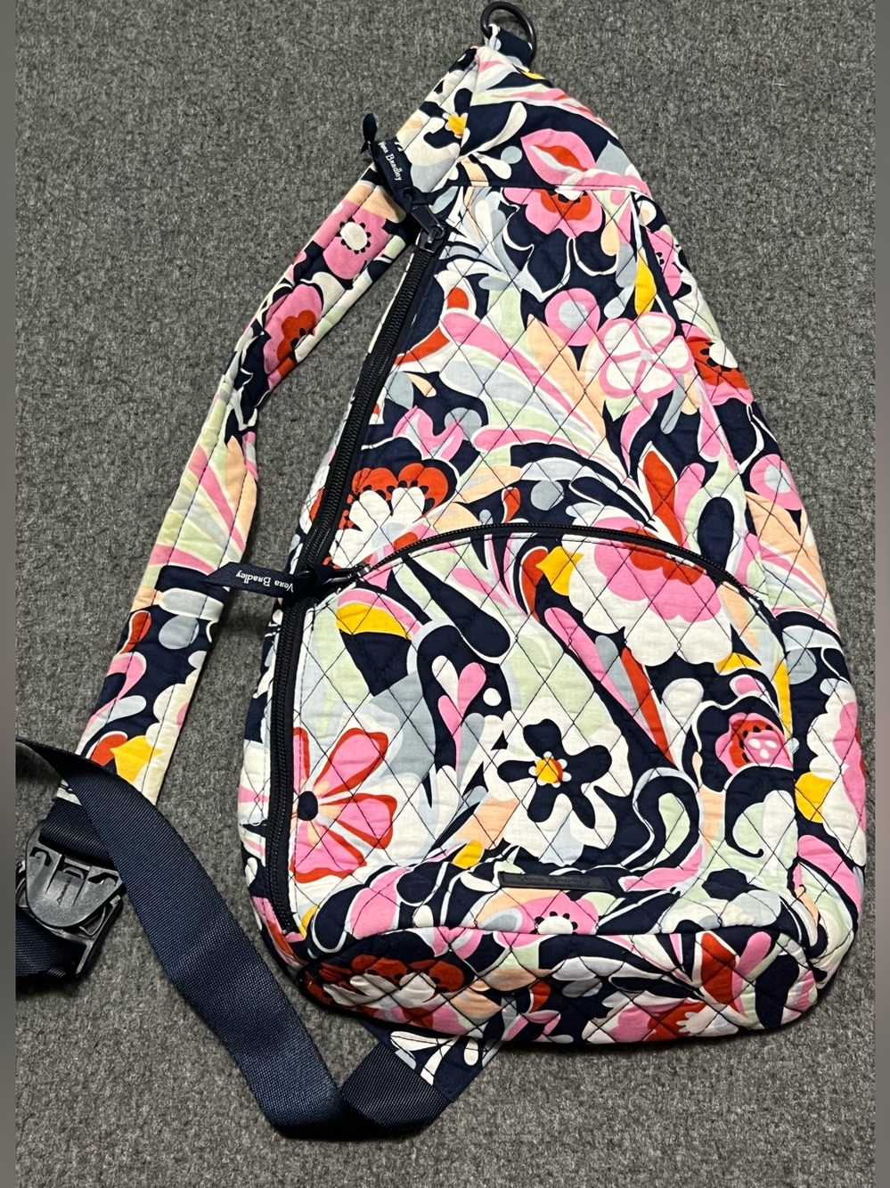 Vera Bradley Quilted Floral Sling Bag